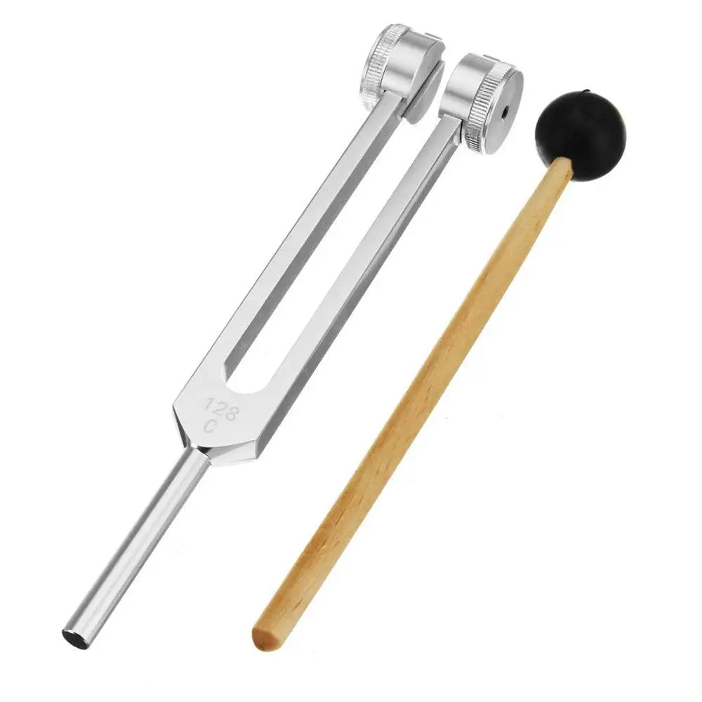 Medische Stemvork - 128 Hz - Aluminium - met hamer