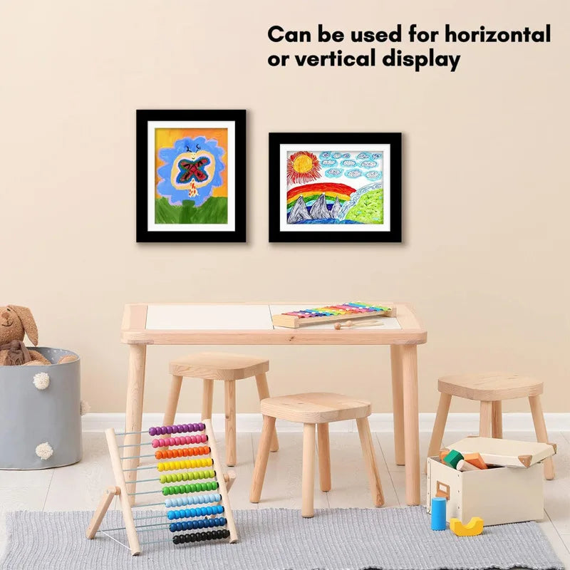 Frame It™️ - Toon de kunst van je kids - Handige opslag met elastiek - Afwisseling - A4