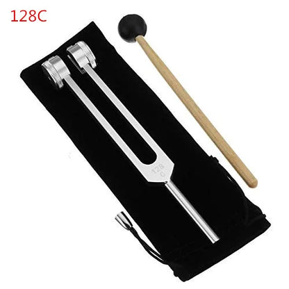 Set Stemvorken - 128 Hz/256 Hz/512 Hz - Aluminium - met hamer