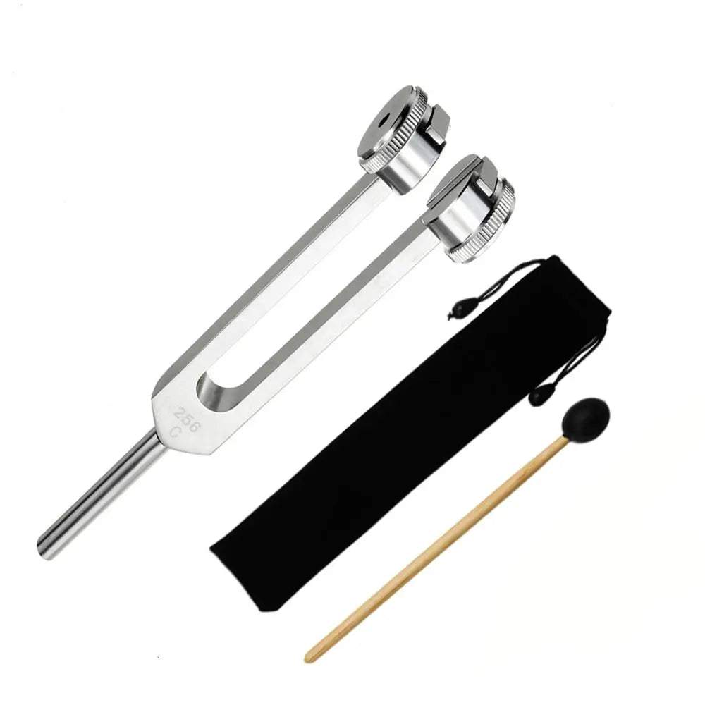 Set Stemvorken - 128 Hz/256 Hz/512 Hz - Aluminium - met hamer