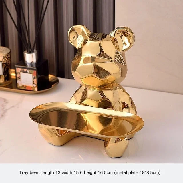 Bearly Hold It 2 - Met dienblad - Met gleuf voor spaarpot